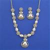 Cz Classic Necklace With 2 Tone Plating