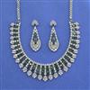Cz Classic Necklace With Rhodium Plating