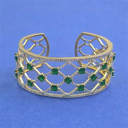 Cz Broad Kada With 2 Tone Plating