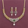Cz Classic Necklace With 2 Tone Plating