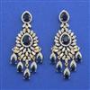 Cz Classic Earring With 2 Tone Plating