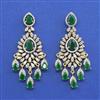 Cz Classic Earring With 2 Tone Plating