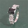 Cz Adjustable Ring With Rhodium Plating