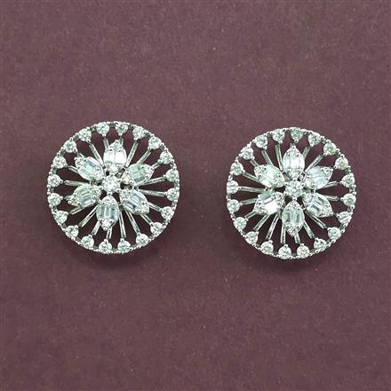 Cz Tops With Mehndi 2 Tone Rhodium Plating