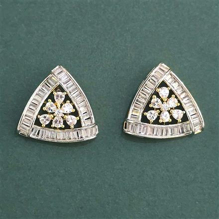 Cz Tops With Mehndi 2 Tone Rhodium Plating