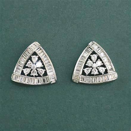 Cz Tops With Mehndi 2 Tone Rhodium Plating