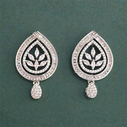 Cz Tops With Mehndi 2 Tone Rhodium Plating