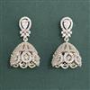 Cz Jhumki With Mehndi 2 Tone Rhodium Plating