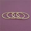 Cz Classic Bangles With Gold Plating