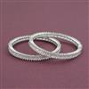 Cz Classic Bangles With Rhodium Plating
