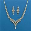 Cubic Zirconia Classic Necklace With 2 Tone Plating