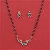 Cubic Zirconia Classic Mangalsutra With 2 Tone Rhodium Plating