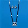 Cubic Zirconia Bandhai Pendant Set With Rhodium Plating