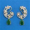 Cubic Zirconia Classic Earring With 2 Tone Plating