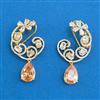 Cubic Zirconia Classic Earring With 2 Tone Plating