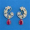Cubic Zirconia Classic Earring With 2 Tone Plating