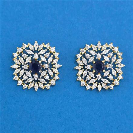 Cubic Zirconia Tops With 2 Tone Plating