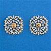 Cubic Zirconia Tops With 2 Tone Plating