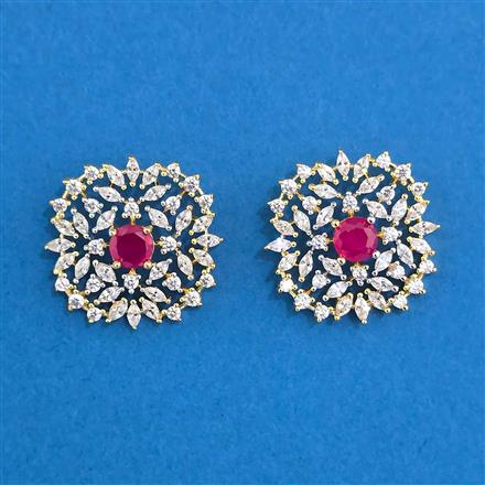 Cubic Zirconia Tops With 2 Tone Plating