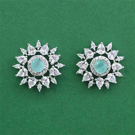 Cubic Zirconia Tops With Rhodium Plating