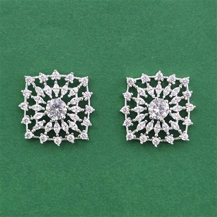 Cubic Zirconia Tops With Rhodium Plating