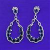 American Diamond Classic Earring With Rhodium Plating