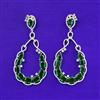 American Diamond Classic Earring With Rhodium Plating