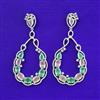 American Diamond Classic Earring With Rhodium Plating