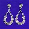 American Diamond Classic Earring With Rhodium Plating