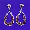 American Diamond Classic Earring With Rhodium Plating