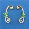 American Diamond Classic Earring With 2 Tone Plating