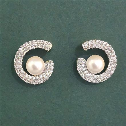 Cubic Zirconia Tops With Mehndi Plating 2 Tone Plating Rhodium Plating