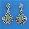 Cubic Zirconia Classic Earring With Mehndi Plating