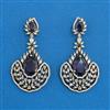 Cubic Zirconia Classic Earring With Mehndi Plating