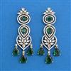 Cubic Zirconia Classic Earring With Mehndi Plating