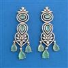 Cubic Zirconia Classic Earring With Mehndi Plating