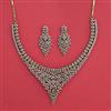 American Diamond Classic Necklace With Mehndi Plating