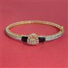 American Diamond Openable Kada With 2 Tone Plating