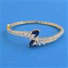 American Diamond Openable Kada With 2 Tone Plating