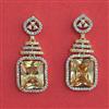 American Diamond Classic Earring with 2 Tone Plating