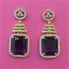 American Diamond Classic Earring with 2 Tone Plating