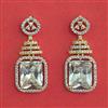 American Diamond Classic Earring With 2 Tone Plating