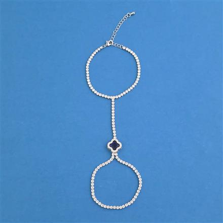 American Diamond Classic Hath Pan With Rhodium Plating