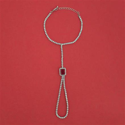 American Diamond Classic Hath Pan With Rhodium Plating