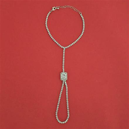 American Diamond Classic Hath Pan With Rhodium Plating