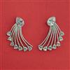 American Diamond Classic Earring With Rhodium Plating
