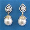 American Diamond Classic Earring With 2 Tone Plating
