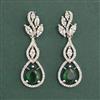 Cubic Zirconia Classic Earring With Rhodium Plating