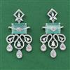 Cubic Zirconia Classic Earring With Rhodium Plating