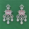 Cubic Zirconia Classic Earring With Rhodium Plating
